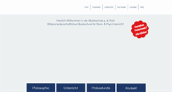 Desktop Screenshot of musikschule-witten.de